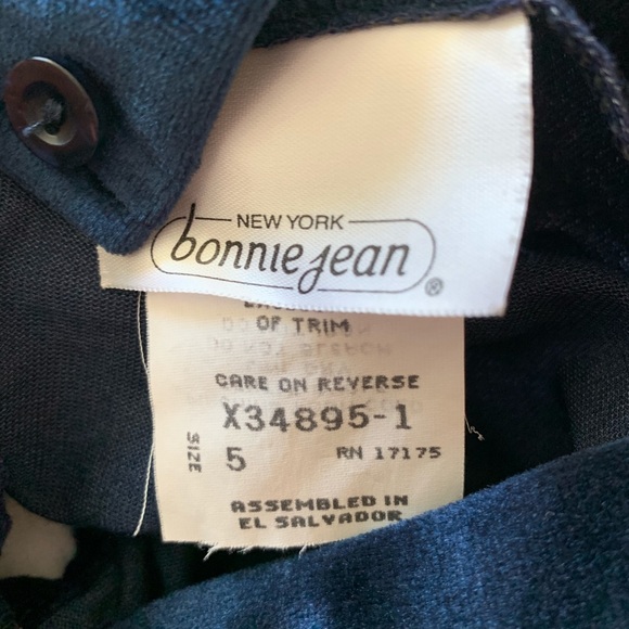 🐝 Bonnie Jean Blue Velvet holiday dress - Picture 5 of 7